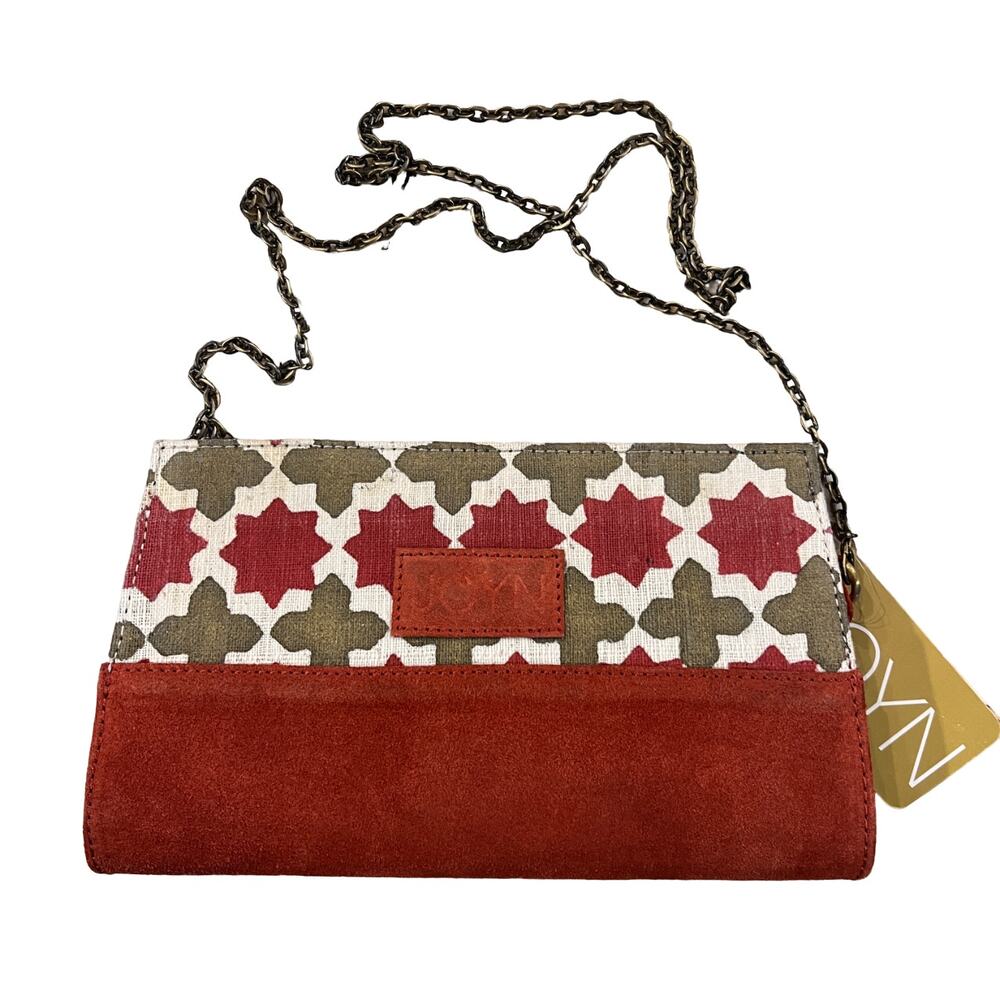 NWT JOYN Crossbody Clutch Purse W/Detachable Chain Strap